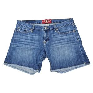 Lucky Brand Womens Size 6 / 28 Riley Short Denim Blue Jean Shorts Pockets Casual